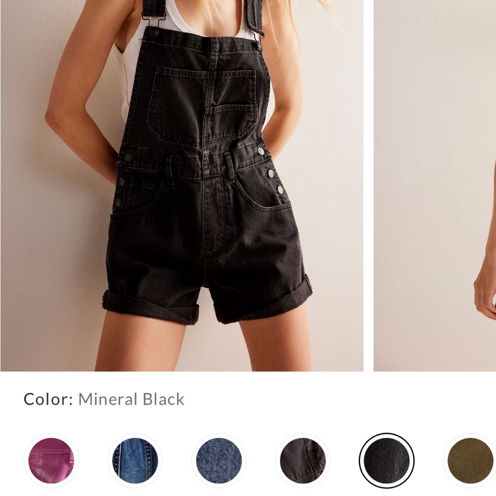 Free People Ziggy Overalls - Denim